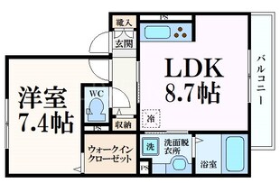 シャンポール雅の物件間取画像